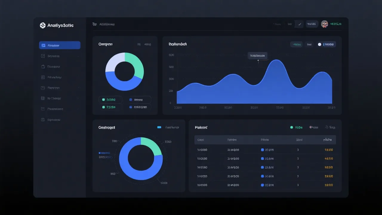 数据仪表盘示意